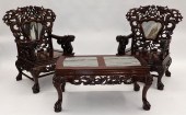 PR CHINESE CARVED HARDWOOD MARBLE 29bee2