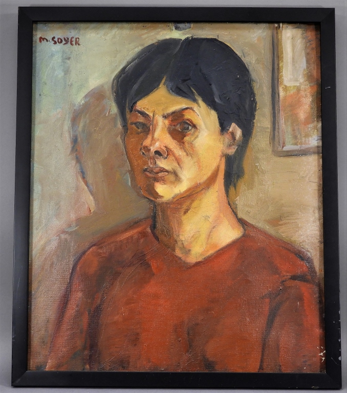 MOSES SOYER O C PORTRAIT PAINTING 29c450