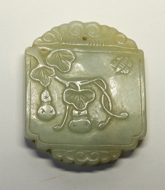 CHINESE QING DYNASTY CELADON JADE 29c63d