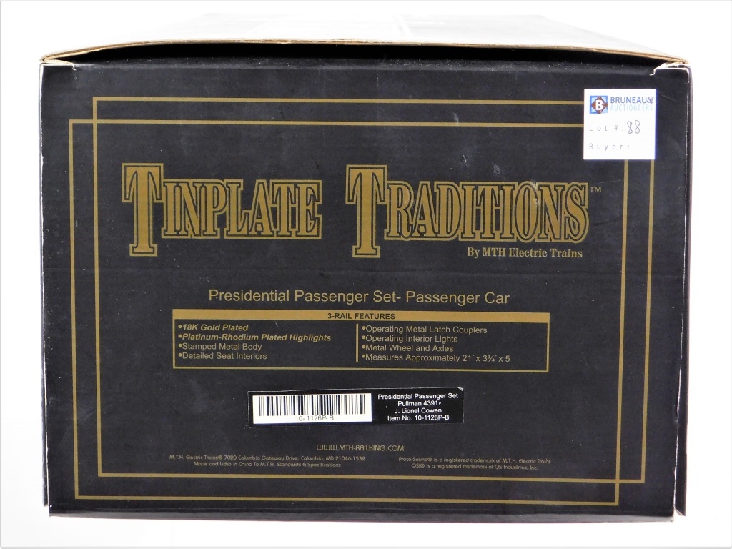 MTH TINPLATE TRADITIONS PRESIDENTIAL 29ccfa