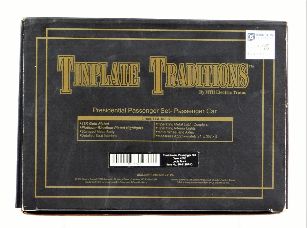 TINPLATE TRADITIONS PRESIDENTIAL 29cd0b
