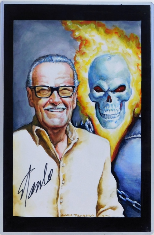 MARK TEXEIRA STAN LEE SIGNED GHOST 29ac9c