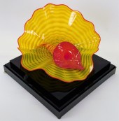 DALE CHIHULY PERSIANS 2 PIECE ART GLASS