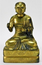 FINE CHINESE QING DYNASTY GILT BRONZE
