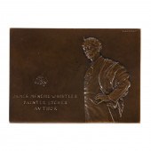 JAMES MCNEIL WHISTLER PLAQUE, 1905 VD