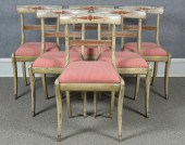 SET OF SIX 19TH C. ENGLISH CHAIRS SIGNED