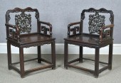 PAIR OF ANTIQUE CHINESE HARDWOOD 29e1a3