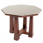 AMERICAN ARTS & CRAFTS OAK MISSION TABLE