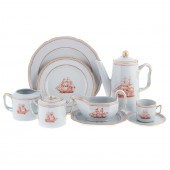 SPODE CHINA, TRADE WINDS PARTIAL DINNER