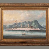 A Chinese Export Painting
20th Century
Harbor