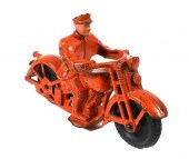 HUBLEY PATROL CAST IRON POLICE MOTORCYCLE