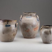 Three Stoneware Jars
Ohio, 19th Century
including