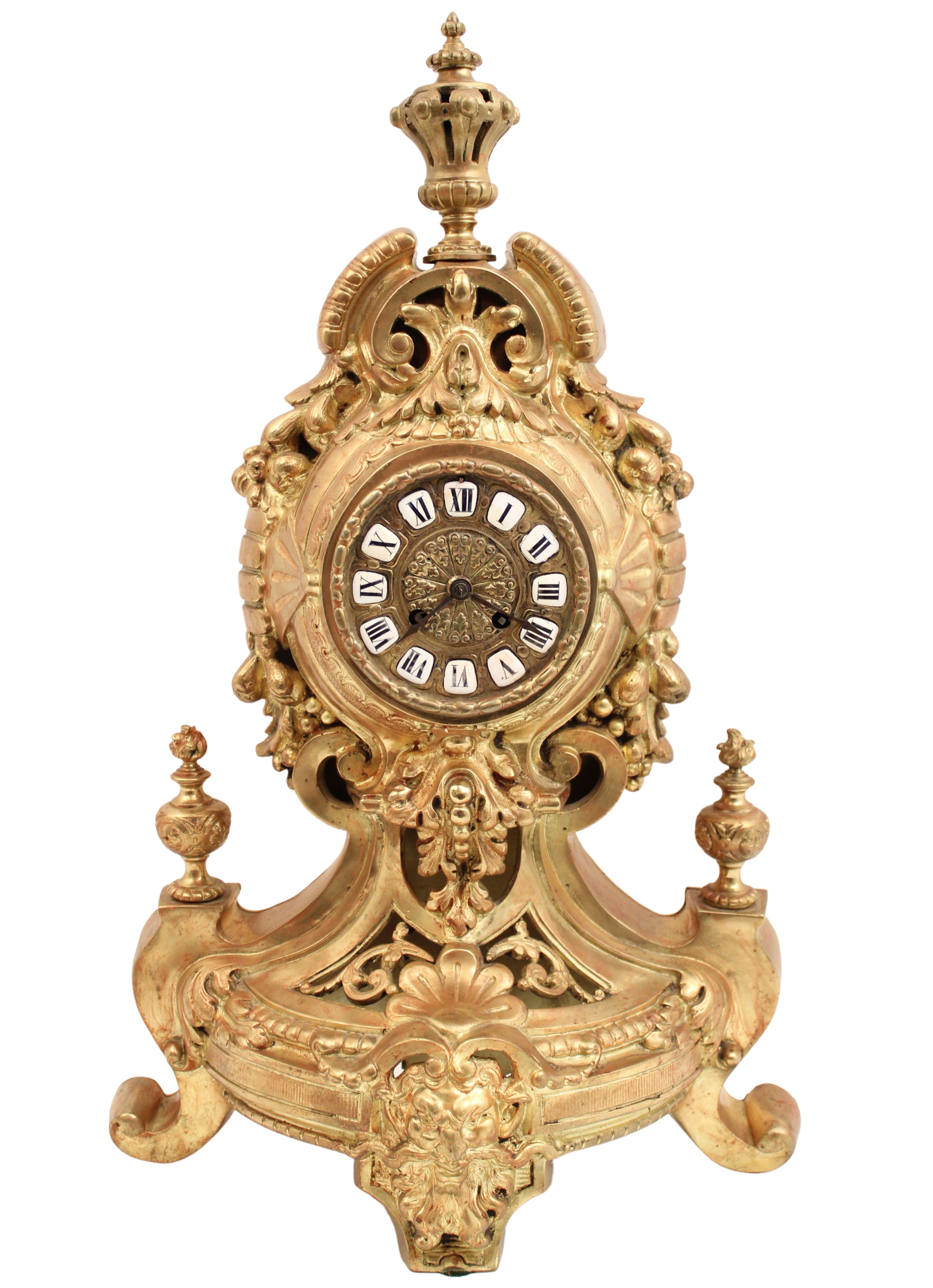 FRENCH GILT BRONZE CLOCK French 2a57f3