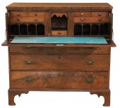 GEORGIAN MAHOGANY CHEST WITH SECRETAIRE 2a5801