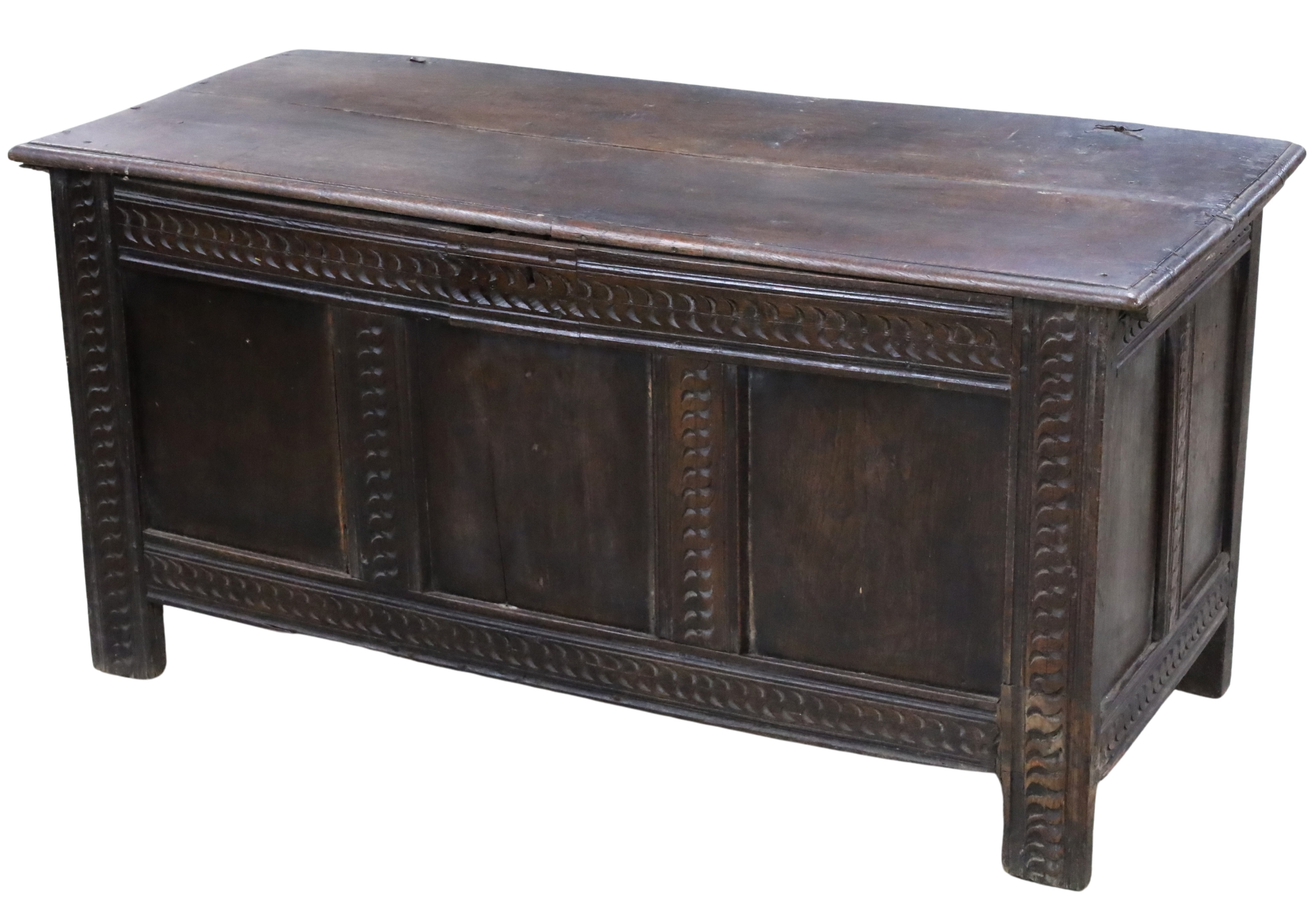 EARLY ENGLISH JACOBEAN CARVED OAK