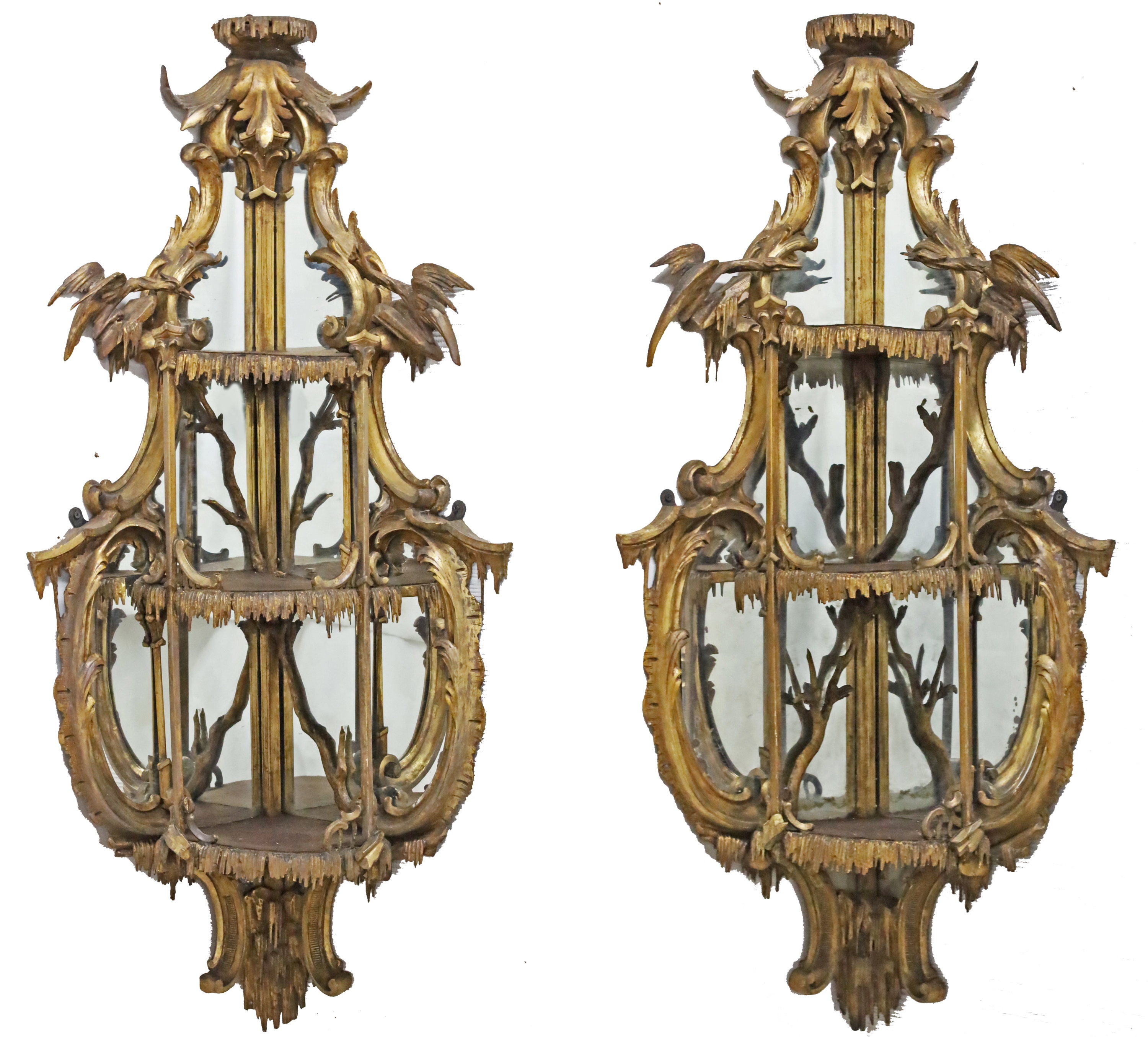 PR OF EARLY 19TH C ENGLISH MIRRORED 2a596a