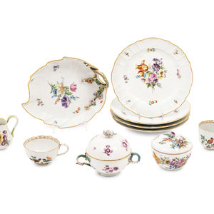 A Set of Meissen Porcelain Plates 19th 2a5ddc
