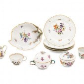 A Set of Meissen Porcelain Plates
19th