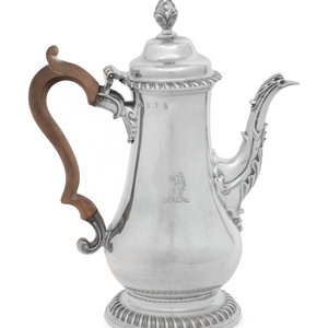 A George III Silver Coffee Pot London  2a5dfa