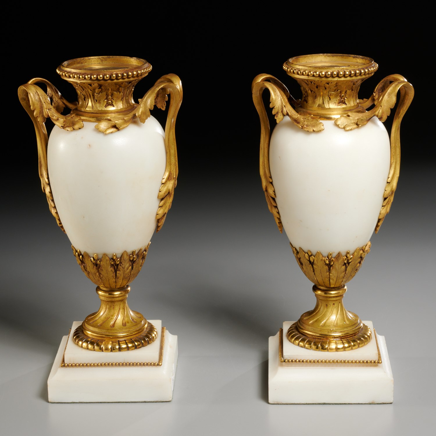PAIR FRENCH GILT BRONZE MOUNTED