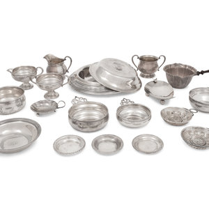 A Group of American Silver Hollowware
comprising