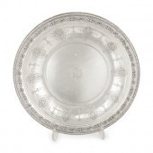 An American Silver Platter inscribed 2a6420