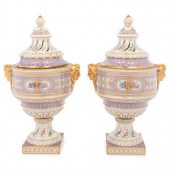 A Pair of Dresden Porcelain Urns
Retailed