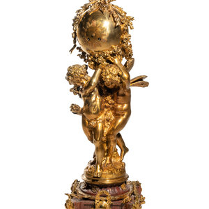 A French Gilt Bronze and Marble 2a6762