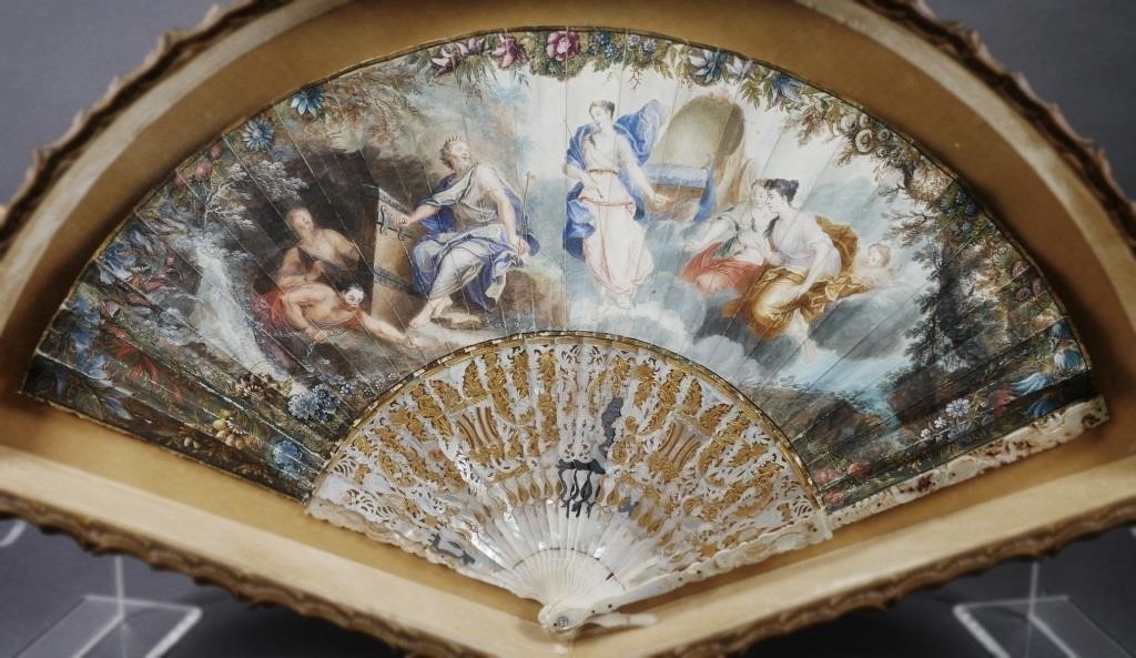 CONTINENTAL FAN PAINTING OF ZEUS 2a4605