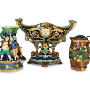 An English Majolica Compote and 2a4a9f