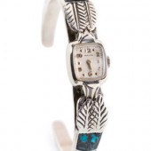 Navajo Silver Cuff Watch Band  2a4c6b