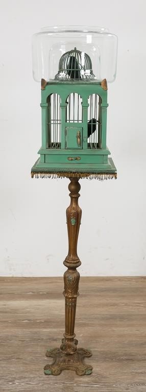VICTORIAN BIRD CAGE AND FISHBOWL 2a5293