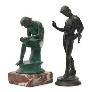 Two Grand Tour Bronze Figures Depicting 2a7e8b