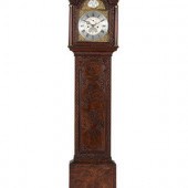 An English Tall Case Clock with Finely