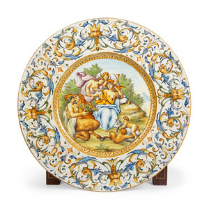 A Pair of Italian Majolica Chargers 20TH 2a8126