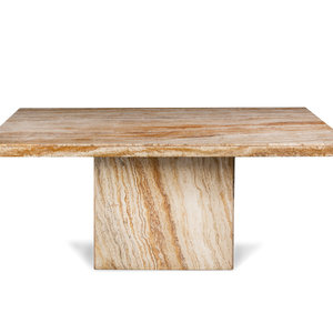 A Travertine Marble Center Table 2a883d