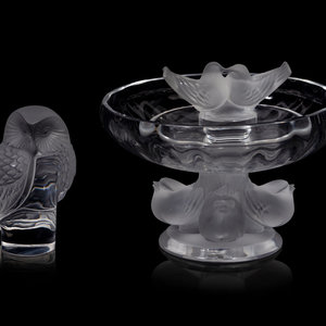 Three Lalique Table Articles Second 2a8b54