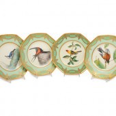 A Set of Eight Royal Worcester Porcelain