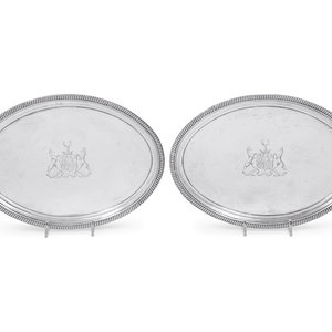 A Pair of George III Silver Waiters Maker s 2a90a9