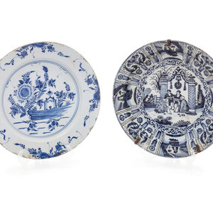 A Delft Pottery Charger and a Chinese 2a6f4d
