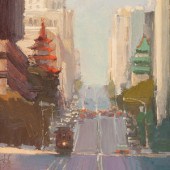 Ken Auster American 1949 2016 Pagodas Oil 2a7486