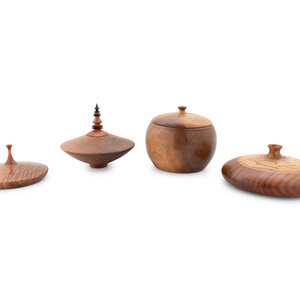 Three Turned Wood Objects by Ray 2a74c8