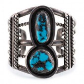 Navajo Silver and Bisbee Turquoise 2a7519
