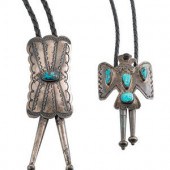Navajo Silver and Turquoise Bolo 2a7629