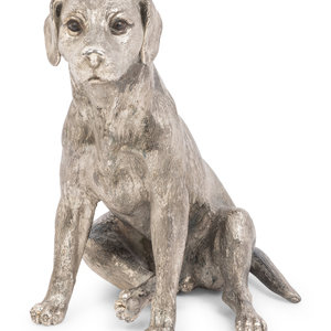 An Italian Silver Dog Figure Romeo 2a7929