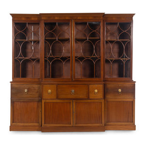 A Regency Mahogany Secretary Bookcase Circa 2a79b1