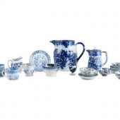A Group of Flow Blue and Transferware