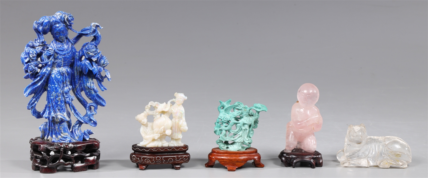 Group of five Chinese carvings 2aa720