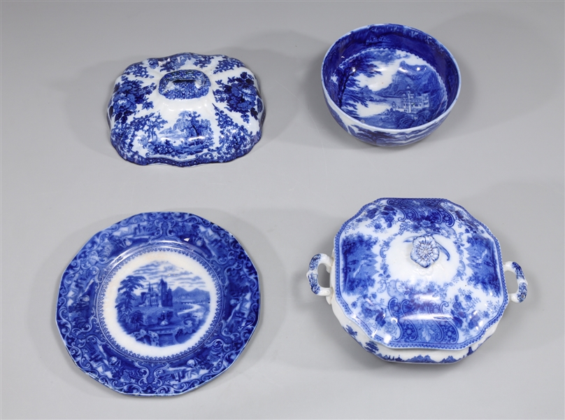 Group of four 19th century flow 2aa925