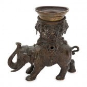 A Victorian Era Indian Bronze Elephant